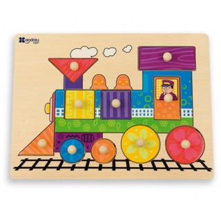 PUZZLE DE MADEIRA COMBOIO